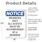 Signmission Members Only All Guests Must Be OSHA Notice Sign, Plastic, 18in W x 24in L, 2PK OS-2PACK-NS-P-1824-V-14202 - alternate 5